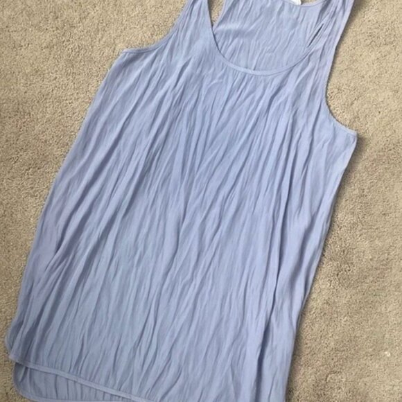 Lola and Sophie Long Tank Top w/ racer back available in gray and lavender - Picture 4 of 5